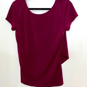 Open Back Short Sleeve Shirt